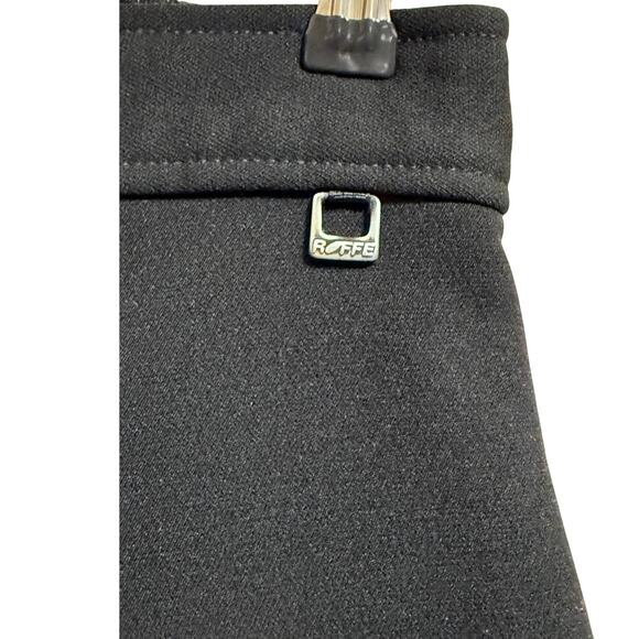 Vintage 90s Roffe Black Lined Snow Pants - Size 10 Long - Women's - Picture 4 of 5